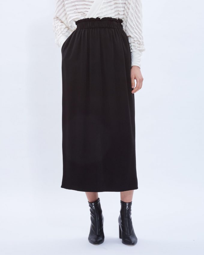 Ruched Long Skirt - 006404156 - image 1