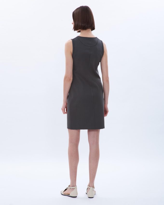 Fitted Sleeveless Dress - 006565868 - image 3