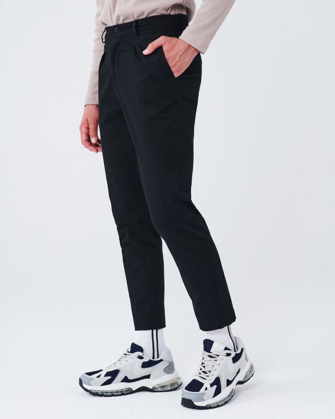 Cropped Fitted Pants - 001613086m - image 4