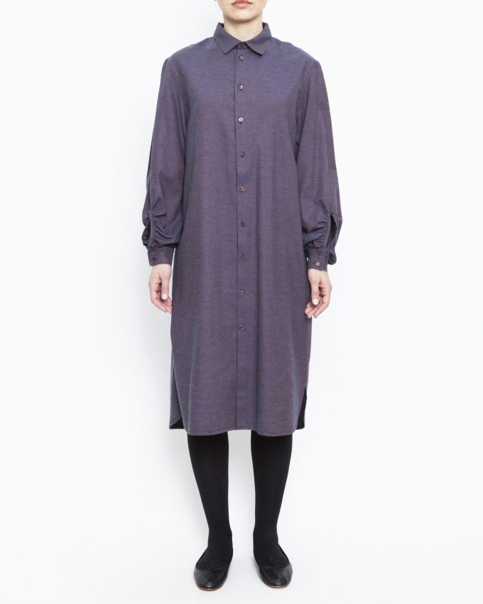 Cotton/Flannel Shirt dress - 001762552 - image 1