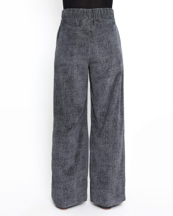 Velvet Herringbone Wide Pants - 001783059 - image 2