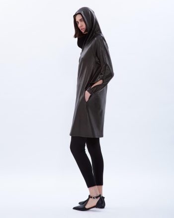 Short Hooded Foil Jersey - 006075870 - image 2