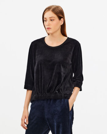 Short Velvet Top - 001301662 - image 1