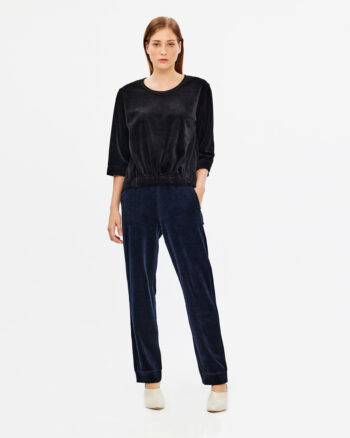 Short Velvet Top - 001301662 - image 2
